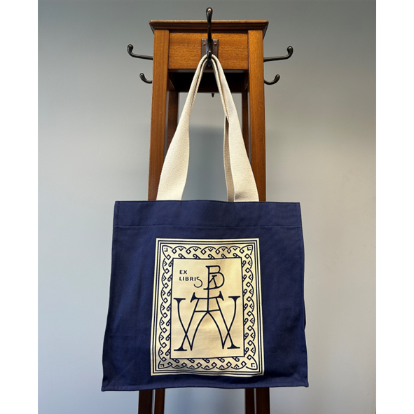 Blue Warburg X re-wrap Book Bag